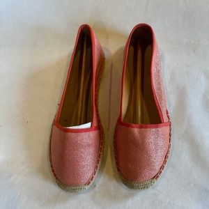 Franco Sarto L-WHIP, CORAL MET CANV- Size 7